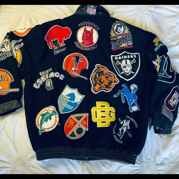 Vintage NFL Jeff Hamilton X Reebok Jacket.  Vintage NFL Team Logos - Picture 2 of 8